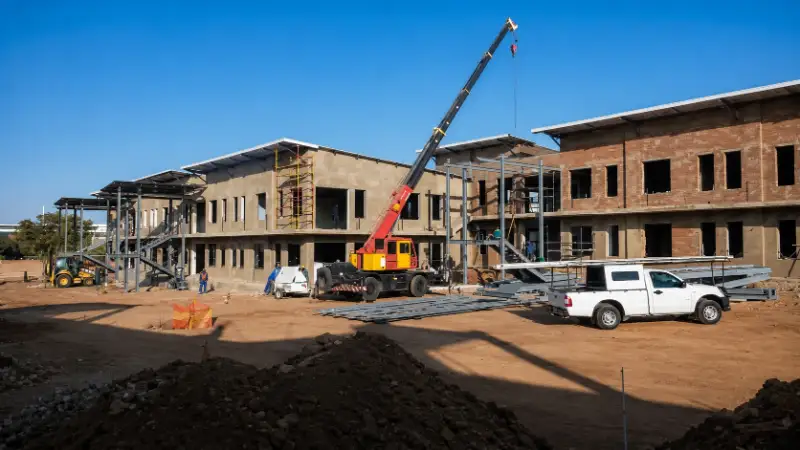 Multi unit commercial development under construction in Gauteng